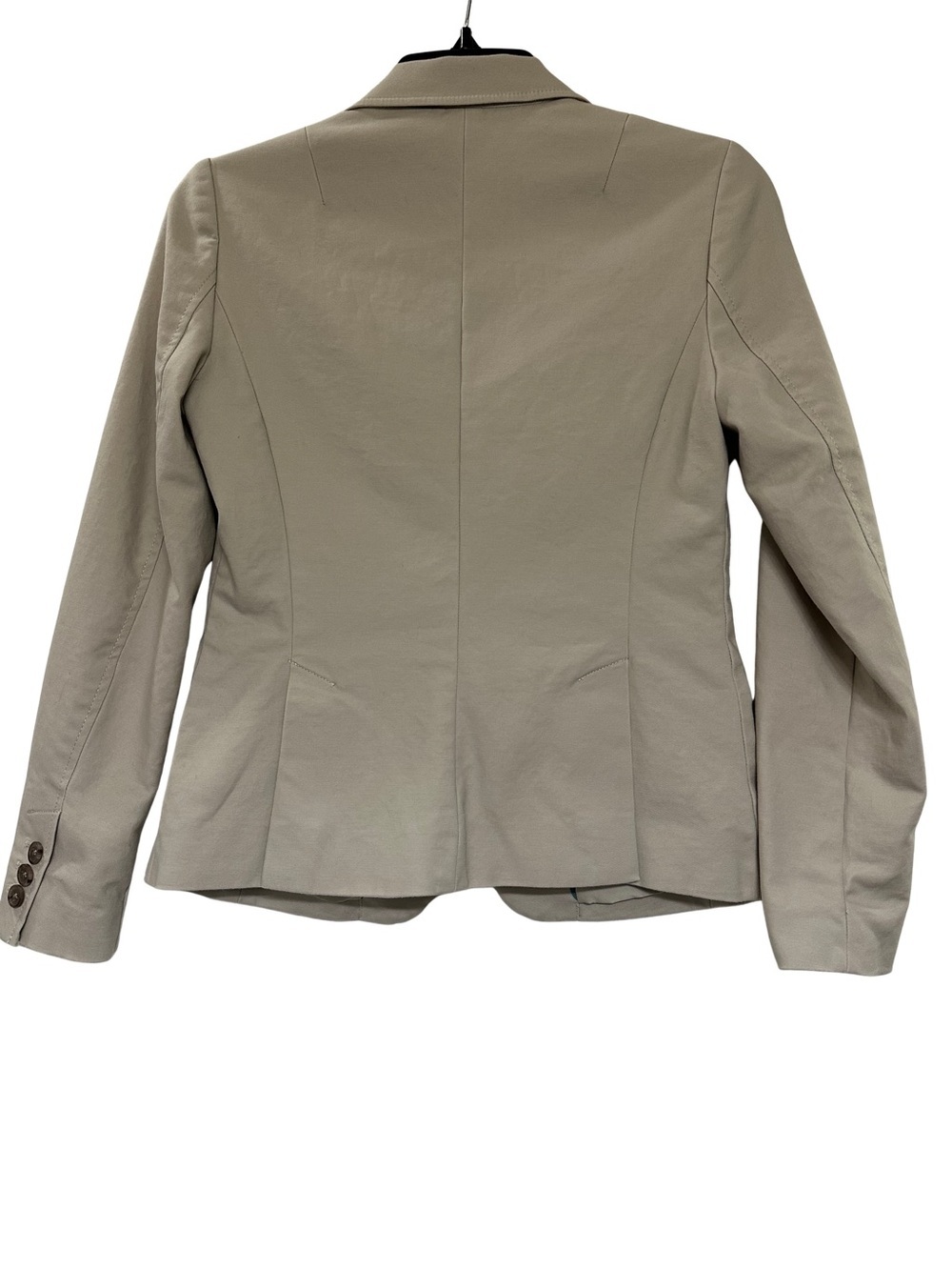 Banana Republic Khaki Blazer Petite 2 One Button Peak Lapel Office Work Career - Picture 2 of 12